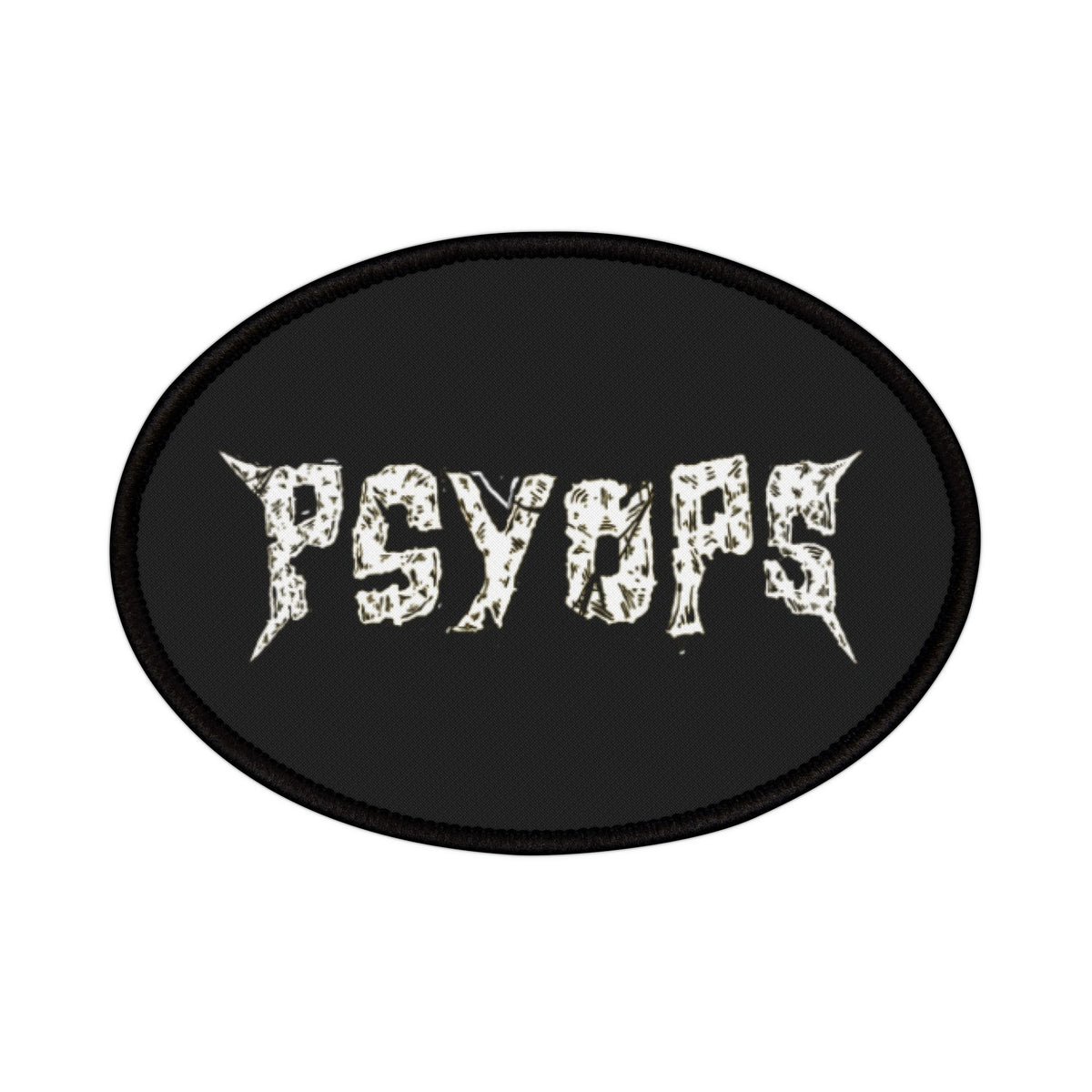 PsyOps Iron-On Patch - Edgy, Customizable Decor for Jackets & Bags
