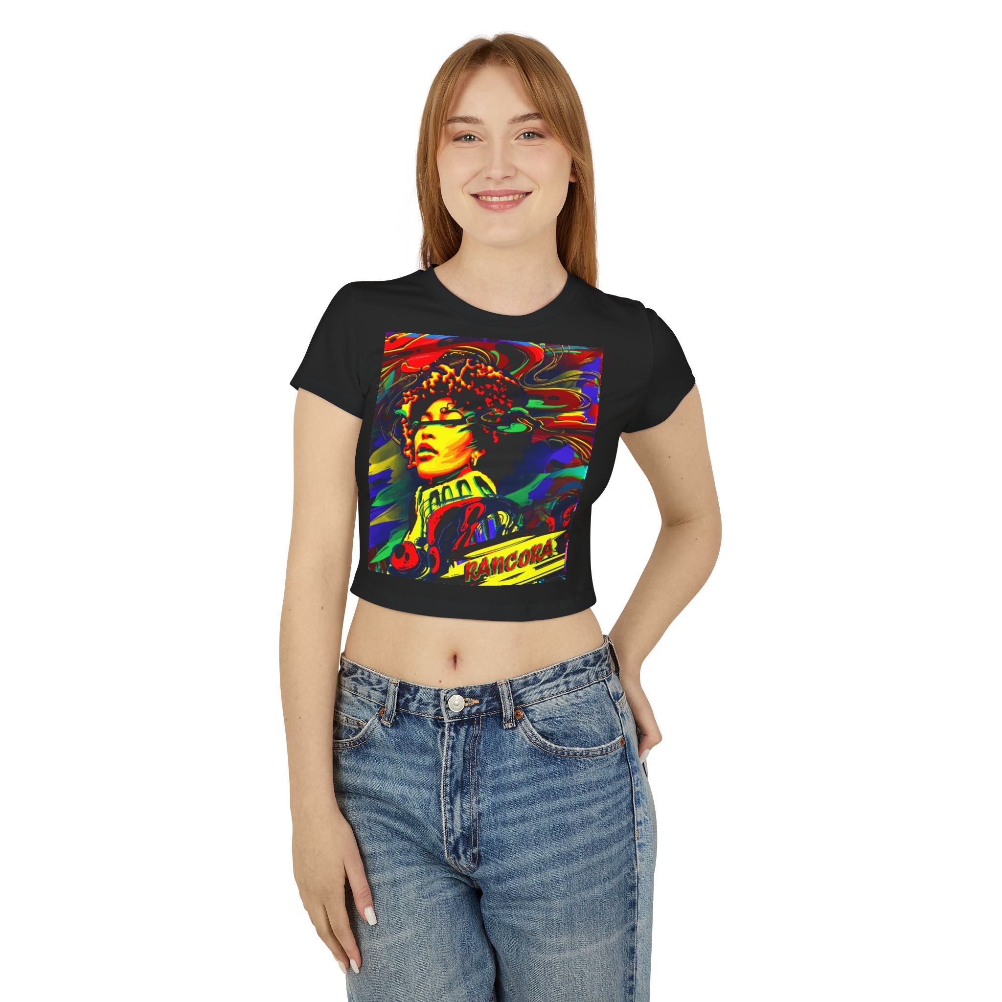 Vibrant Retro Women's Baby Tee