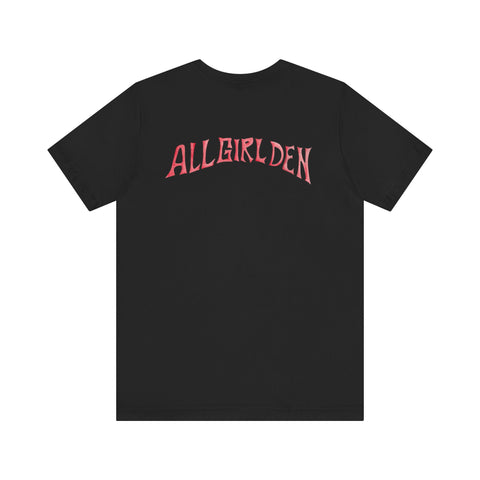 All Girl Den - Faces & Spades Unisex Jersey Short Sleeve Tee