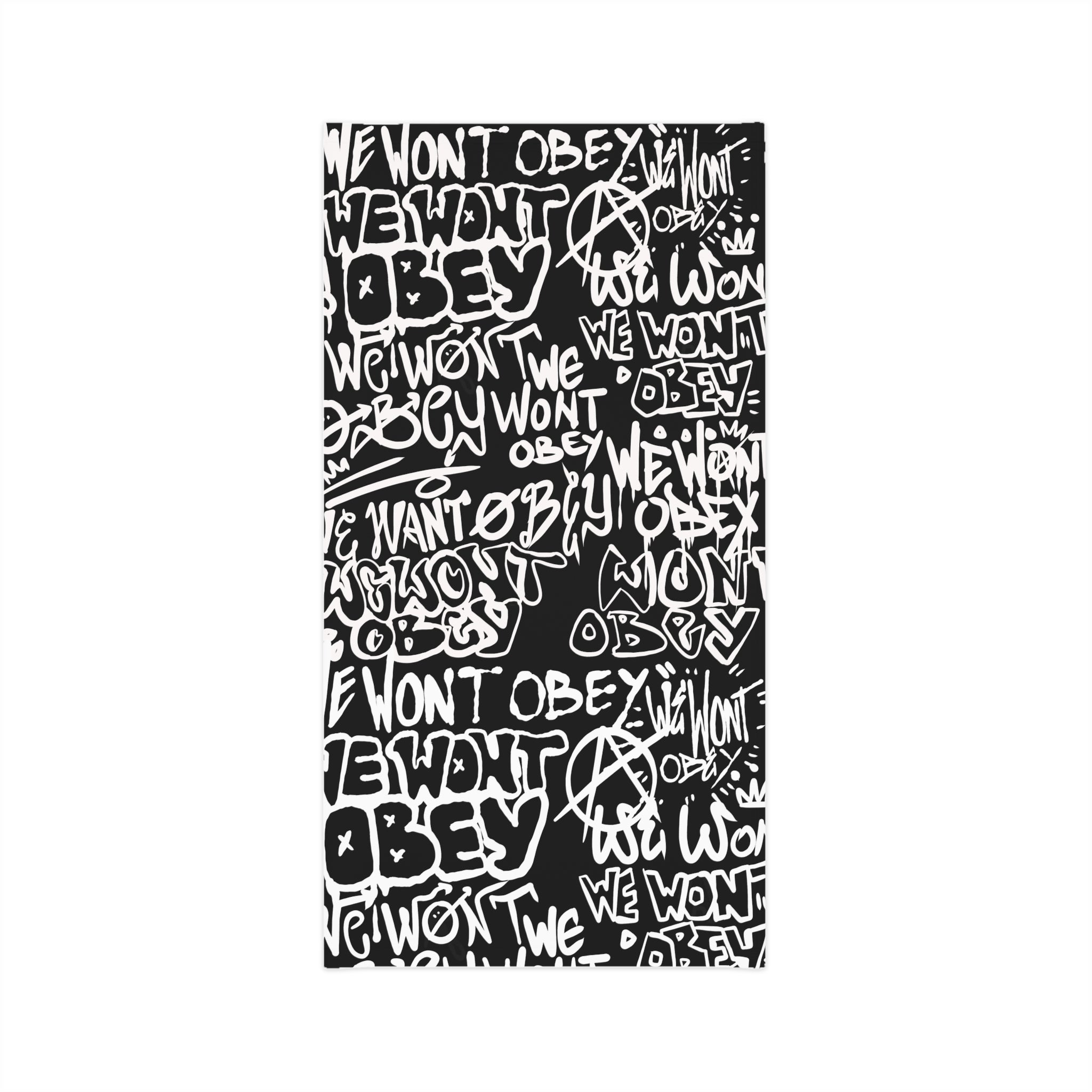 "We Won't Obey" Neck Gaiter