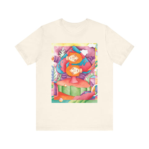 All Girl Den - Faces & Spades Unisex Jersey Short Sleeve Tee