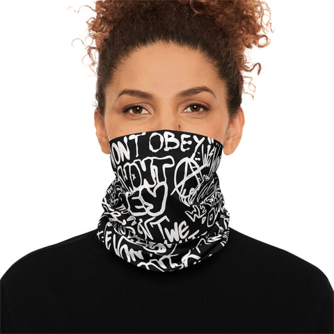 "We Won't Obey" Neck Gaiter