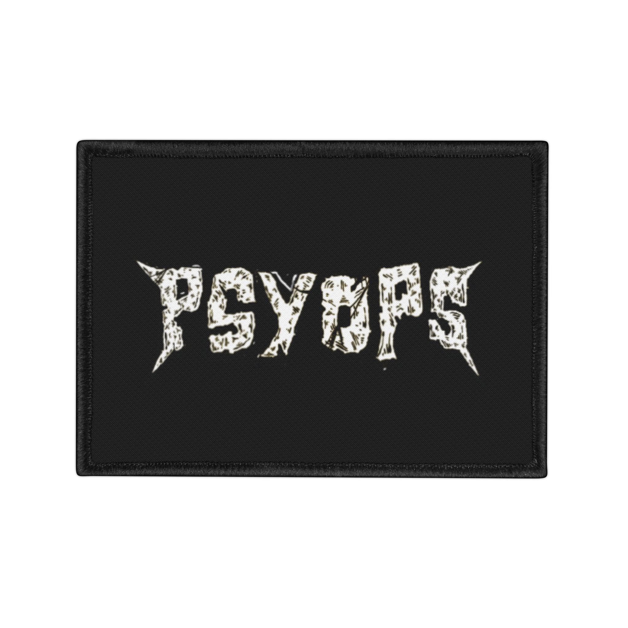 PsyOps Iron-On Patch - Edgy, Customizable Decor for Jackets & Bags